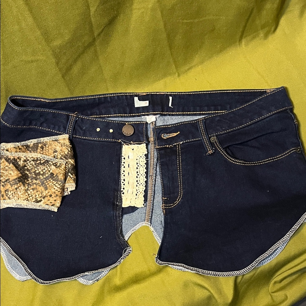 Upcycled Jean Style Corset Belt